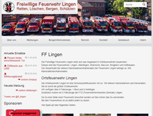 Tablet Screenshot of feuerwehr-lingen.de